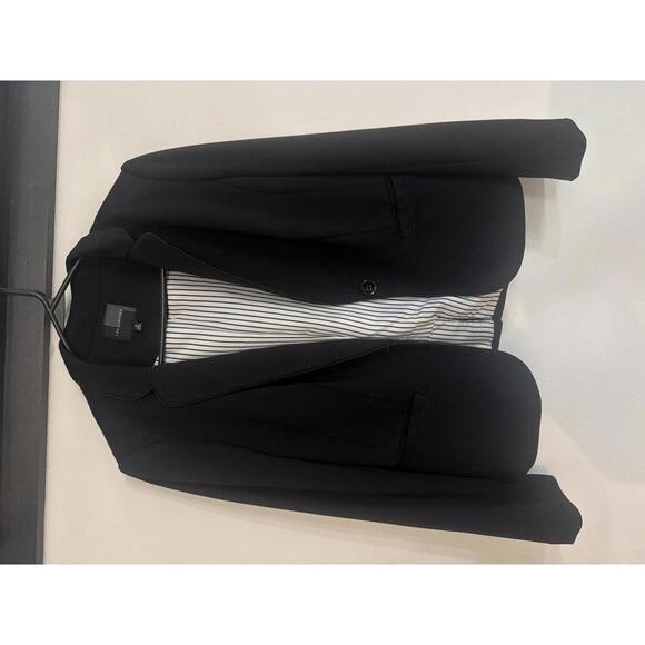 The Limited Jackets & Blazers - The Limited Black Blazer with Striped Lining, Size M